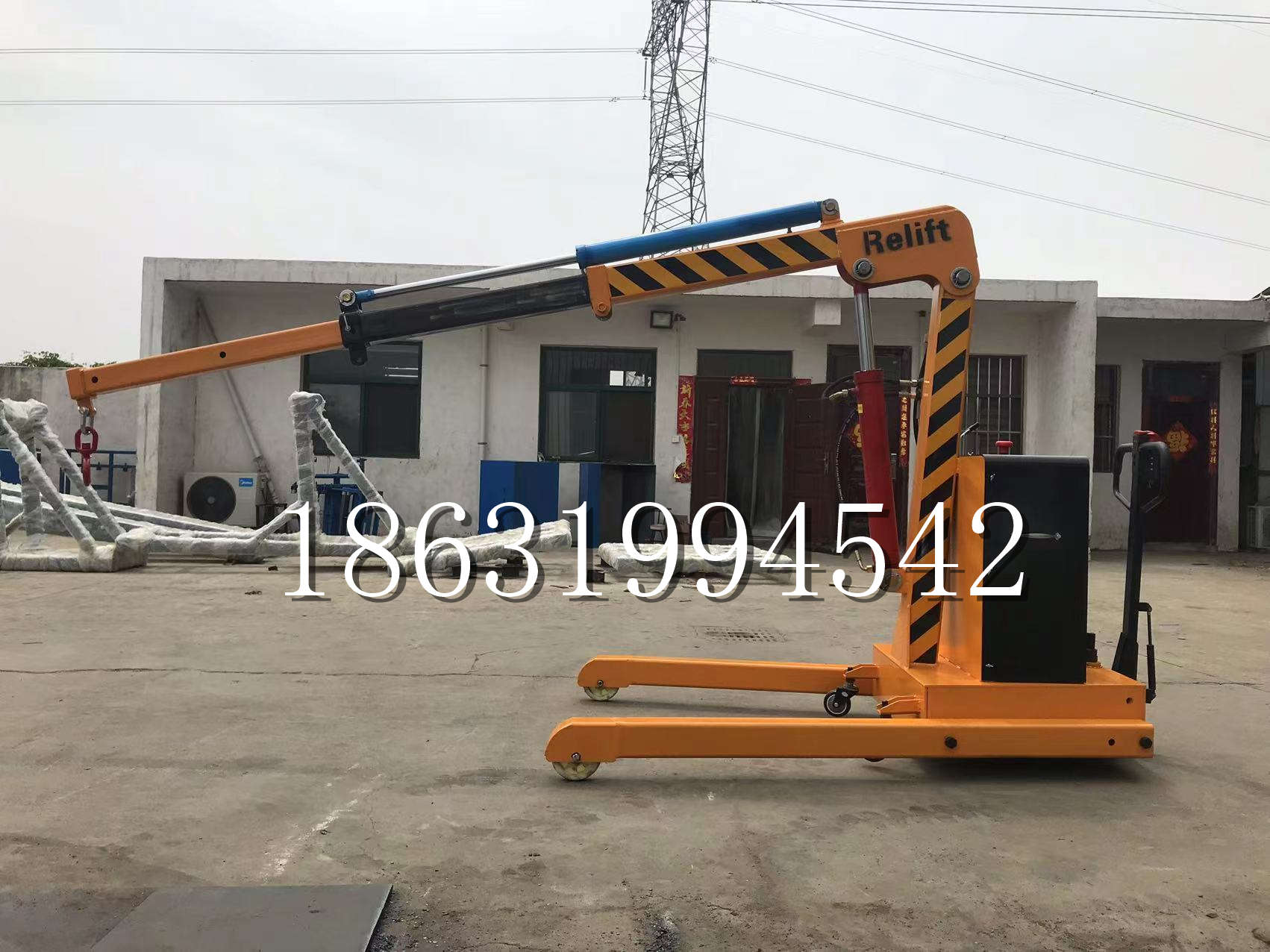 应县久征定做3吨三轮随车吊 农用园林绿化移树吊 平板工程用小吊机